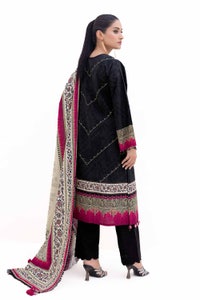 UAE -3 Piece Unstitched Embroidered Printed Light Khaddar Suit with Printed Khaddar Dupatta K-42012 L