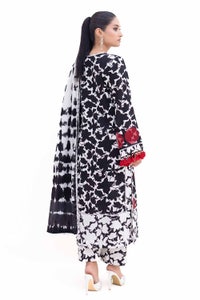 UAE -3 Piece Unstitched Embroidered Printed Light Khaddar Suit with Printed Khaddar Dupatta K-42019 L