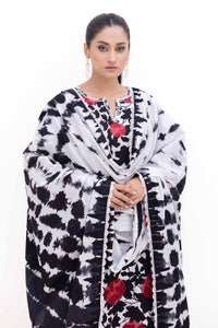 UAE -3 Piece Unstitched Embroidered Printed Light Khaddar Suit with Printed Khaddar Dupatta K-42019 L
