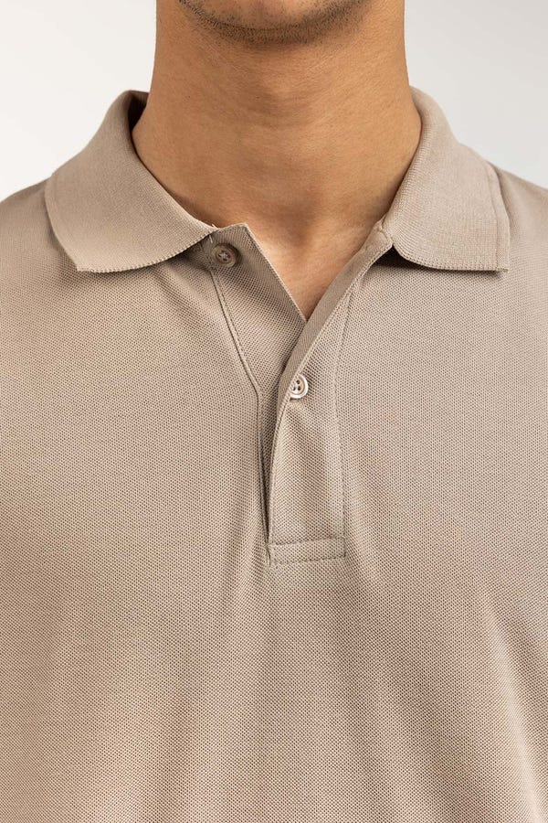 UAE -Khaki Basic Polo PS-SIGPK23-238