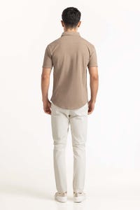 UAE -Khaki Basic Shirt KS-HSPK23-037