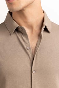 UAE -Khaki Basic Shirt KS-HSPK23-037