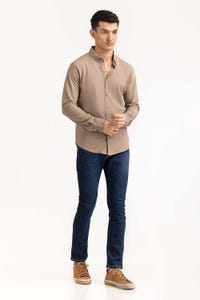 UAE -Khaki Basic Shirt KS-HSPK23-042