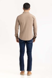 UAE -Khaki Basic Shirt KS-HSPK23-042