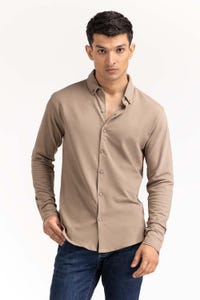 UAE -Khaki Basic Shirt KS-HSPK23-042