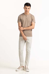 UAE -Khaki Basic Tee TS-HLSJ23-069