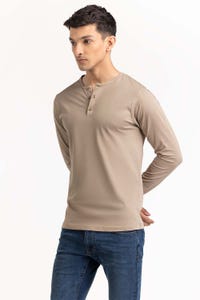 UAE -Khaki Basic Tee TS-HLSJ23-073
