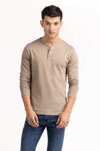 UAE -Khaki Basic Tee TS-HLSJ23-073