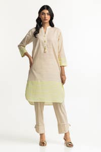 UAE -Dyed Jacquard Florescent Shirt KJ-32202