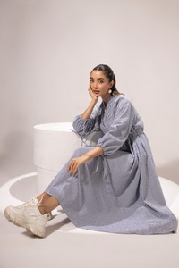 UAE -Yarn Dyed Dress KJ-43017