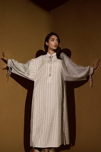 UAE -Yarn Dyed Dress KJ-43040