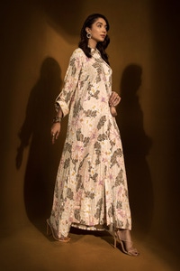 UAE -Seersucker Printed Dress KJ-43044