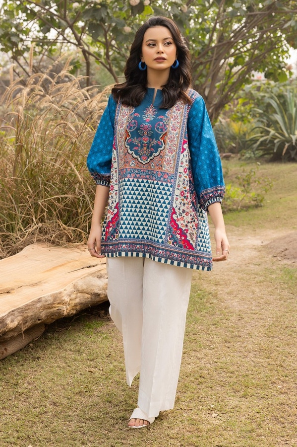 UAE -Cambric Printed Tunic KJ-43103