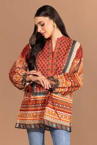 UAE -Cambric Printed Tunic KJ-43108