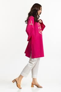 UAE -Chambray Embroidered Shirt KJ-43151