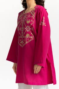 UAE -Chambray Embroidered Shirt KJ-43151