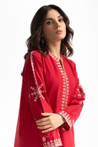 UAE -Chambray Embroidered Shirt KJ-43153