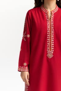 UAE -Chambray Embroidered Shirt KJ-43153