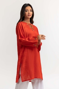 UAE -Dobby Dyed Embroidered Shirt KJ-43240