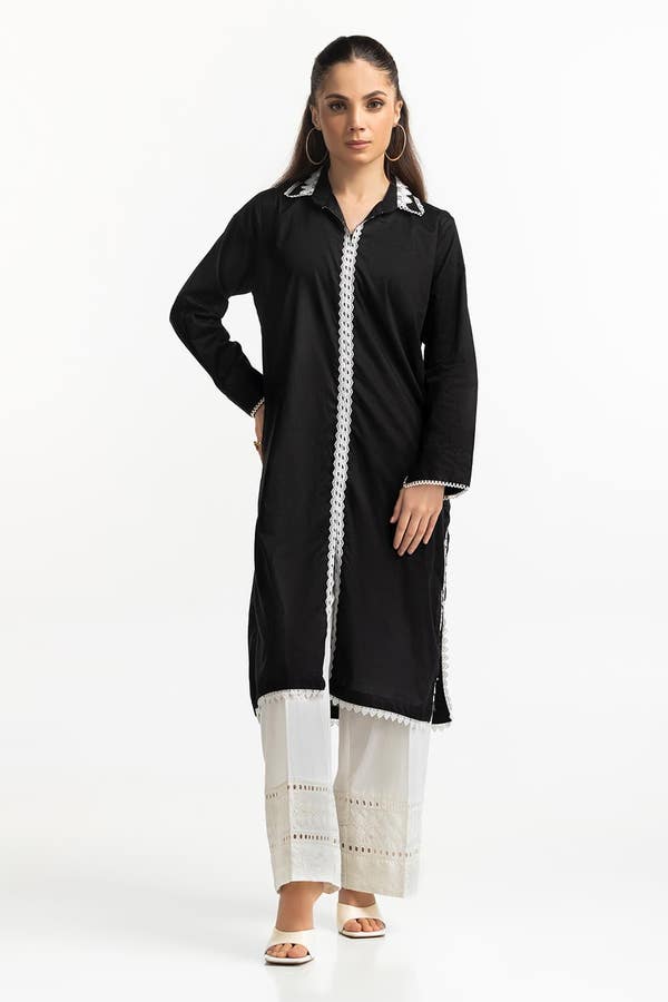 UAE -Lawn Embellished Shirt KJ-43301