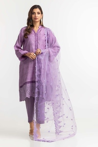 UAE-3 Pieces Jacquard Embroidered Suit KJP-22208