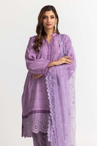 UAE-3 Pieces Jacquard Embroidered Suit KJP-22208