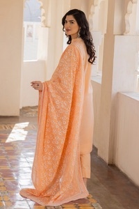 UAE -3Pcs Dobby Embroidered Suit KJP-43022