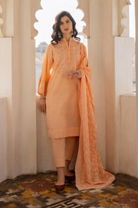 UAE -3Pcs Dobby Embroidered Suit KJP-43022
