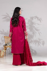 UAE-3 Piece Zari Jacquard Embroidered Suit KJP-43051