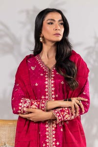 UAE-3 Piece Zari Jacquard Embroidered Suit KJP-43051