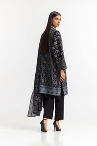 UAE -Printed Lawn Shirt Dupatta Dyed Trouser KJP-43157