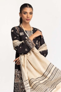 UAE -Embroidered Lawn Shirt Printed Lawn Dupatta Dyed Trouser KJP-43168