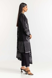 UAE -Printed Lawn Shirt Dupatta Dyed Trouser KJP-43169