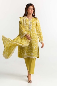 UAE -Lawn Printed With Embroidered Suit KJP-43173