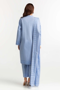 UAE -Chambray Jacquard Dyed Suit KJP-43182