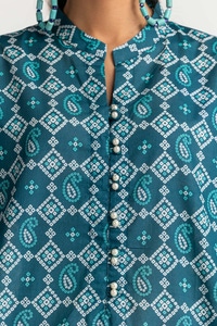 UAE -Printed Lawn Shirt Dupatta Dyed Trouser KJP-43186