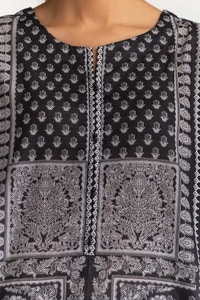 UAE -Printed Lawn Shirt Dupatta Dyed Trouser KJP-43188