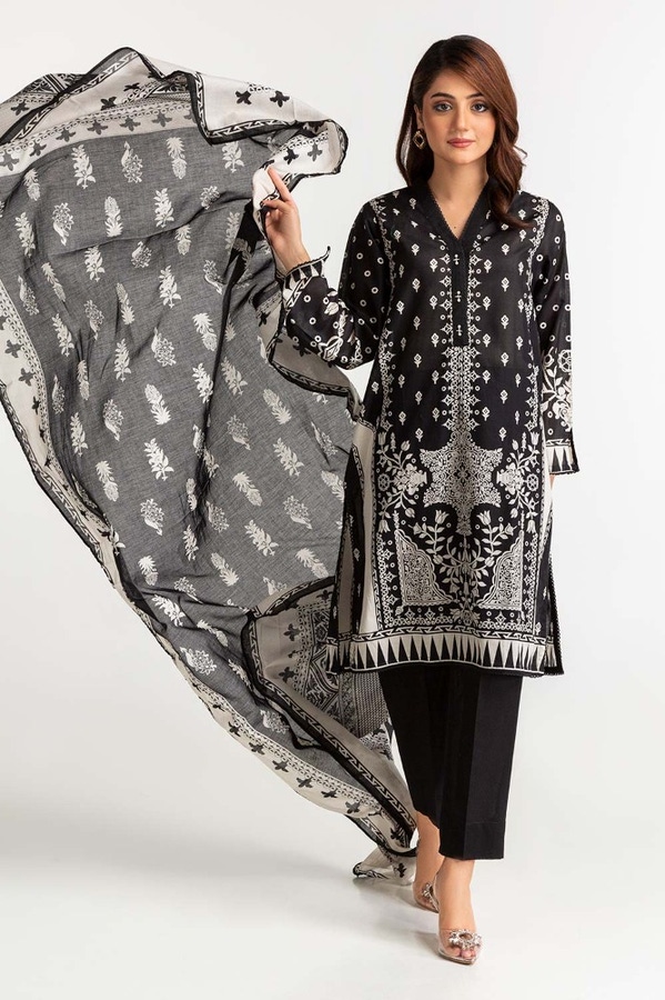 UAE -Lawn Printed Suit KJP-43194