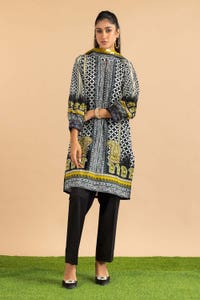 UAE -3PC Lawn Printed Embroidered Suit KJP-43207