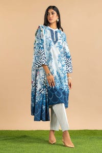 UAE-3 Piece Lawn Printed Suit KJP-43217