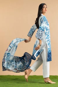 UAE-3 Piece Lawn Printed Suit KJP-43217