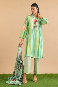 UAE -3PC Lawn Printed Suit KJP-43221