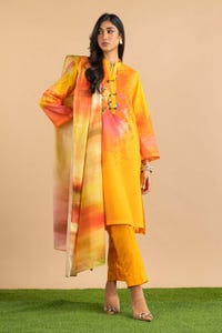 UAE -3PC Lawn Printed Suit KJP-43222