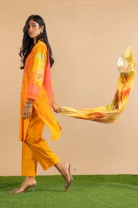 UAE -3PC Lawn Printed Suit KJP-43222