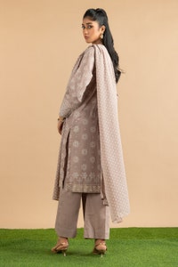 UAE -3PC Lawn Block Printed Suit KJP-43229