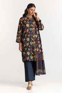 UAE -3PC Lawn Printed Suit KJP-43232