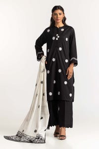 UAE -3PC Lawn Embroidered Suit KJP-43234
