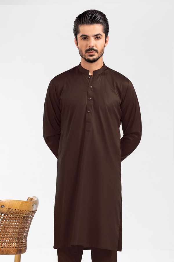 UAE -Dark Chocolate Brown Unstitched Fabric Opus Merrick