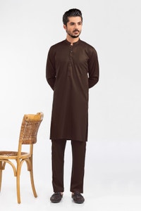 UAE -Dark Chocolate Brown Unstitched Fabric Opus Merrick