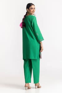 UAE -Chambray Block Printed Co-Ord Set KST-43017
